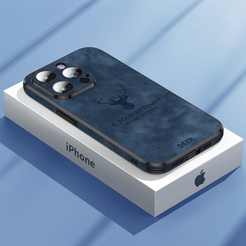 LEREN – Luxe iPhone-hoes met schokbescherming