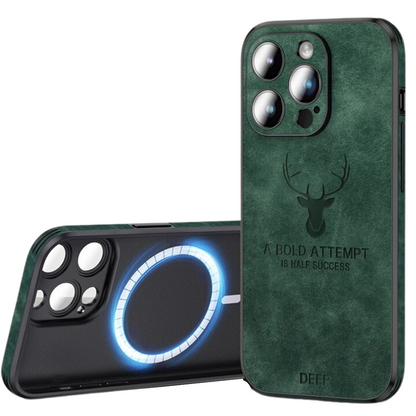 LEREN – Luxe iPhone-hoes met schokbescherming