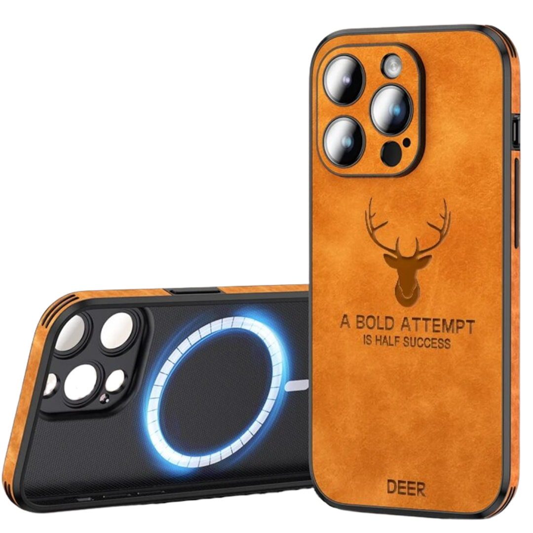 LEREN – Luxe iPhone-hoes met schokbescherming