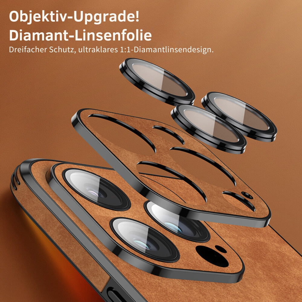 LEREN – Luxe iPhone-hoes met schokbescherming