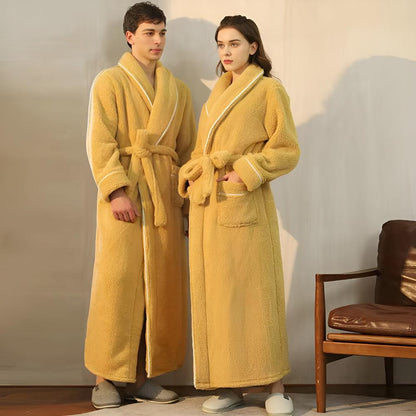 Sherpa Fleece Bathrobe – Luxurious & Unisex for Home