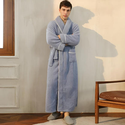 Sherpa Fleece Bathrobe – Luxurious & Unisex for Home