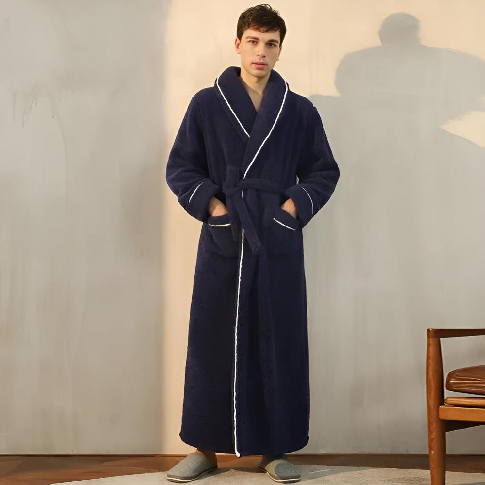 Sherpa Fleece Bathrobe – Luxurious & Unisex for Home