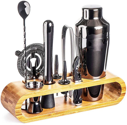 LUXMIX BARSET - Set da cocktail in acciaio inox da 10 pezzi per bevande di classe