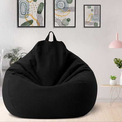 LinenLounge – Luxurious Linen Bean Bag Set with Filling