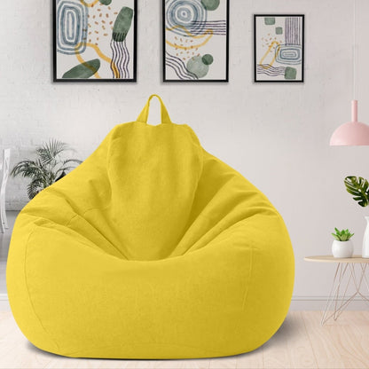 LinenLounge – Luxurious Linen Bean Bag Set with Filling