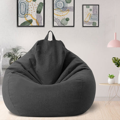 LinenLounge – Luxurious Linen Bean Bag Set with Filling