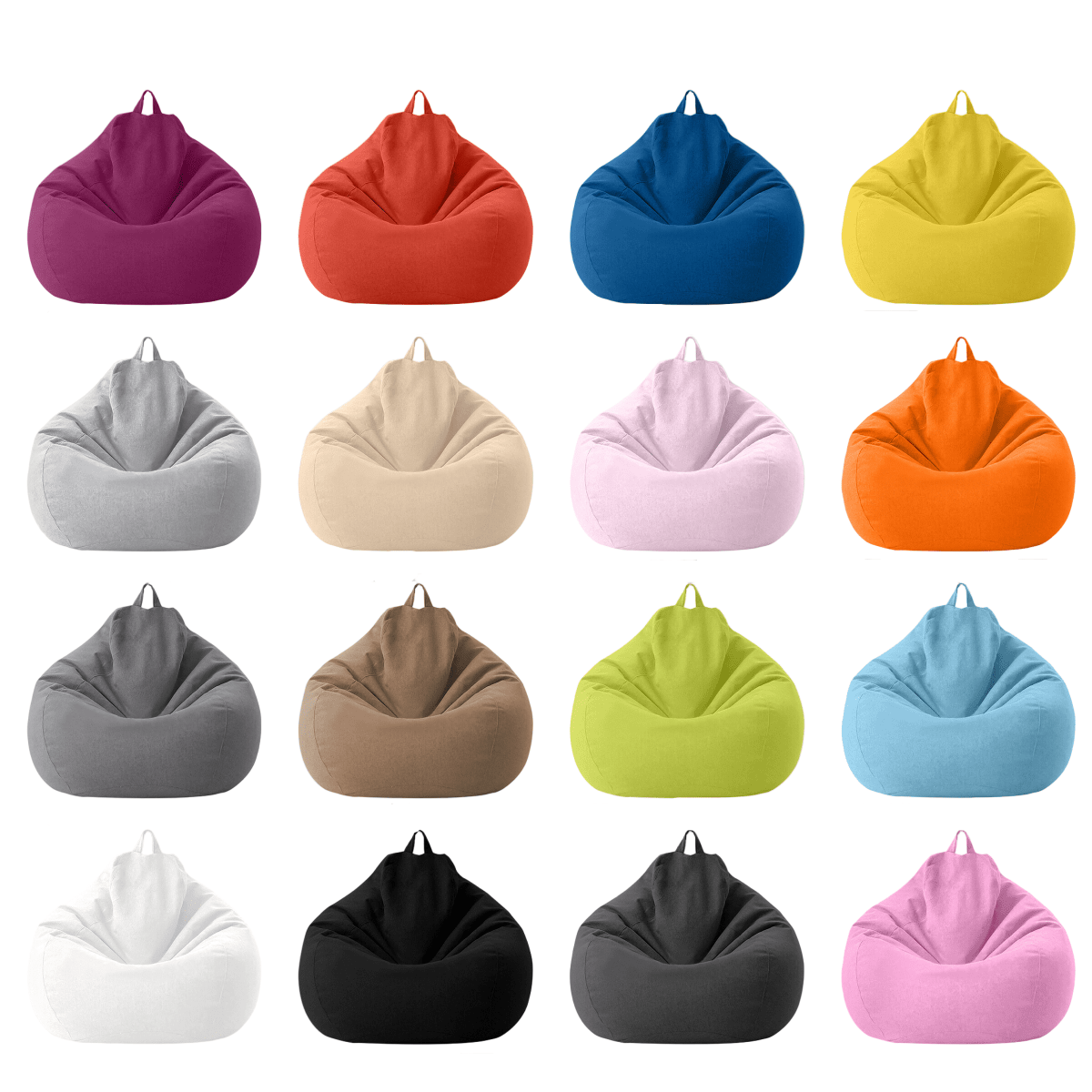 LinenLounge – Luxurious Linen Bean Bag Set with Filling