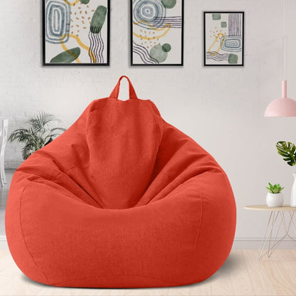 LinenLounge – Luxurious Linen Bean Bag Set with Filling