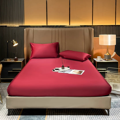 Luxus Spannbettlaken 180x200 aus Maulbeerseide mit tiefem Taschendesign 11