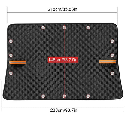 MAGTHOR – Verdickte magnetische Windschutzscheibenabdeckung für Frost und Sonne 8