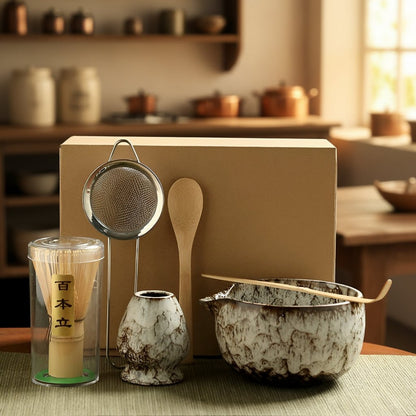 MATCHZEN – Authentisches 6-teiliges Matcha-Tee-Set für traditionelle Zubereitung 0