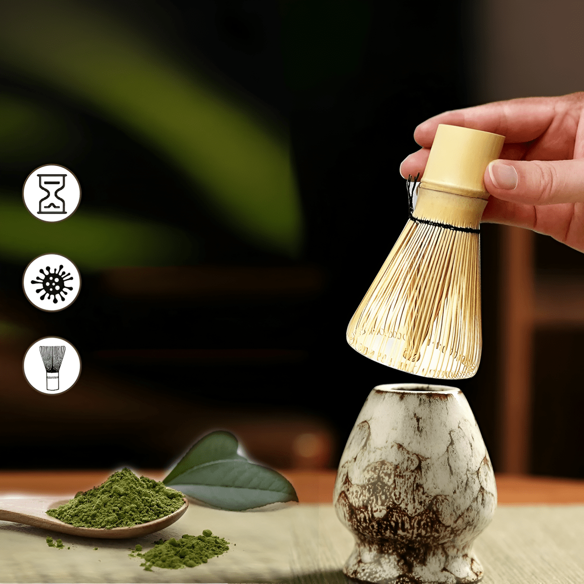 MATCHZEN – Authentisches 6-teiliges Matcha-Tee-Set für traditionelle Zubereitung 8