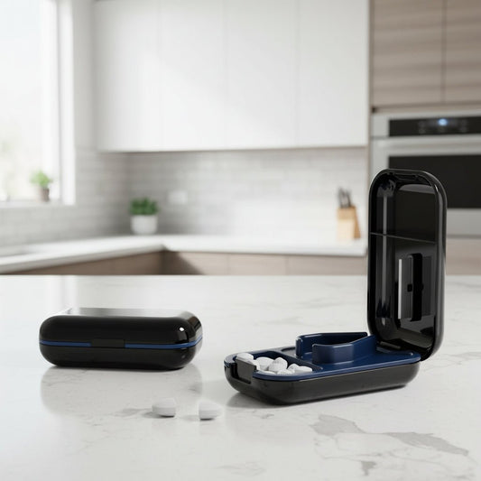 MEDICUT – Tablettenteiler mit unsichtbarer Aufbewahrungsbox 0