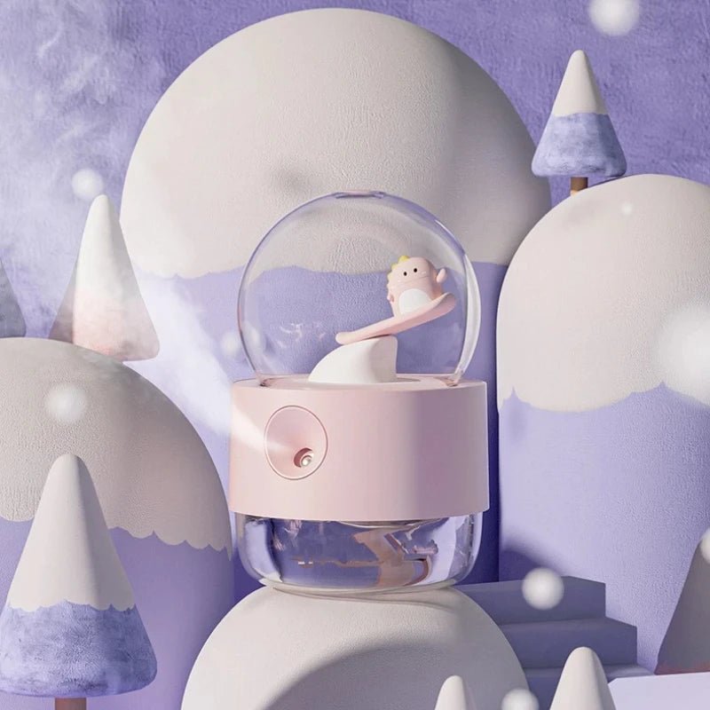 MELOMIST – Niedlicher, kabelloser, wiederaufladbarer Luftbefeuchter mit Spieluhr und Nachtlicht 3