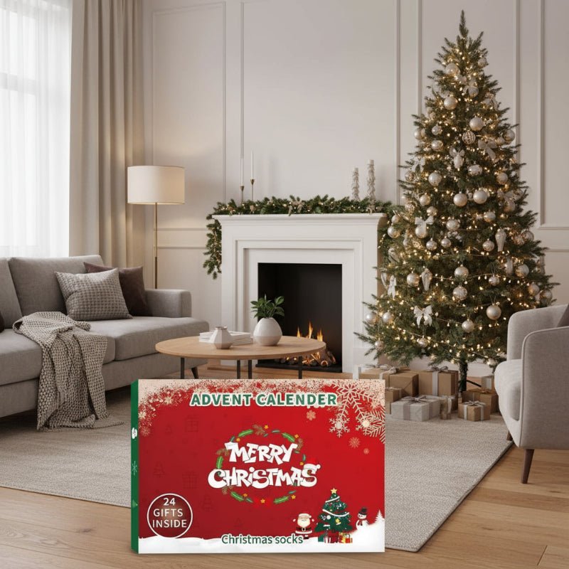 MERRYTOES 2025 – 24-tägiger Adventskalender mit Weihnachtssocken für Erwachsene 1
