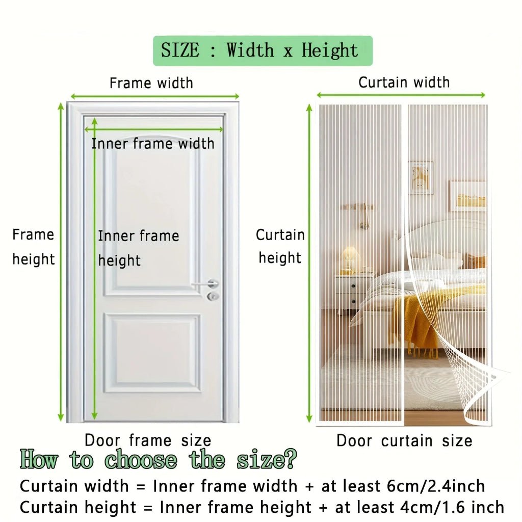 MESHERA – Magnetischer Moskitotürvorhang für Frischluftschutz 5