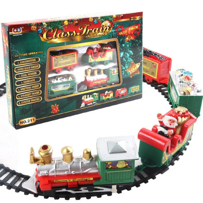 MISTLETRACK – Elektrisches Weihnachtsbaum-Eisenbahn-Set mit lebensechten Details 2