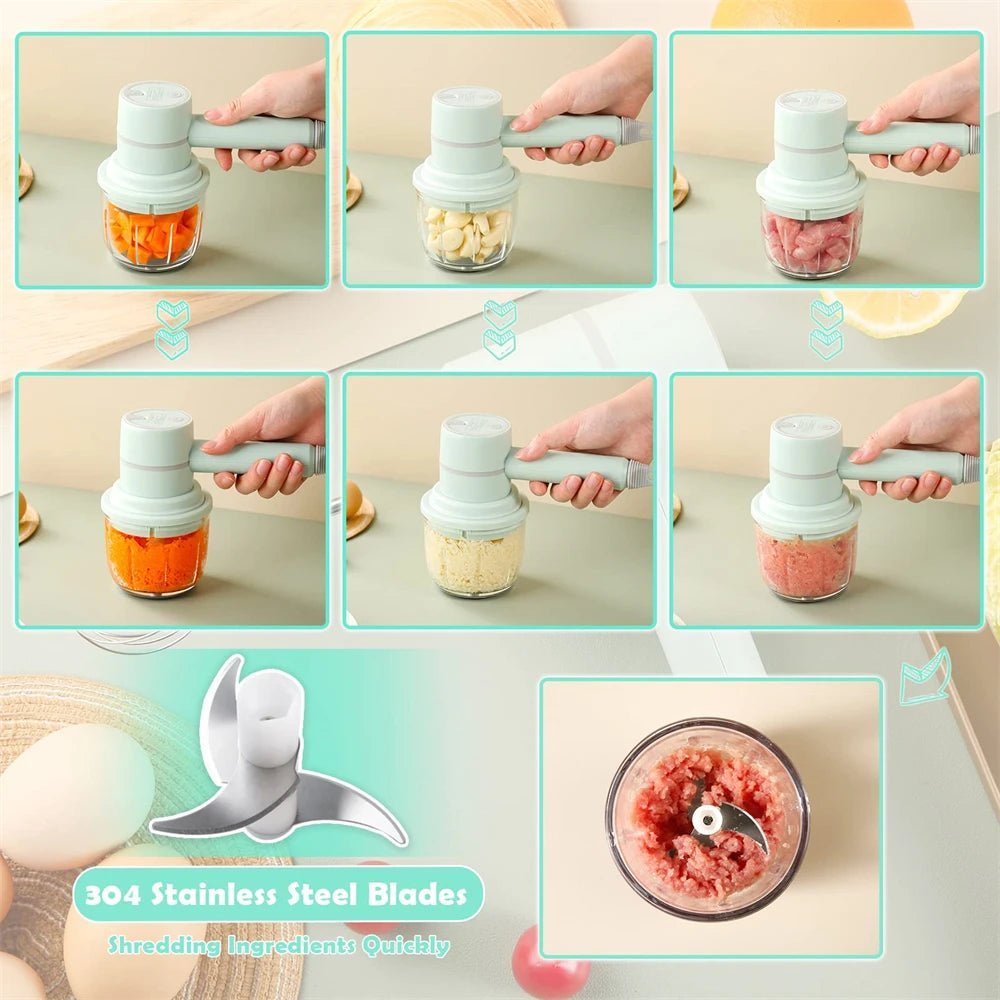 MIX GO – Mini-Funk-Elektro-Handmixer mit 200 W und 3 Geschwindigkeitsstufen 7