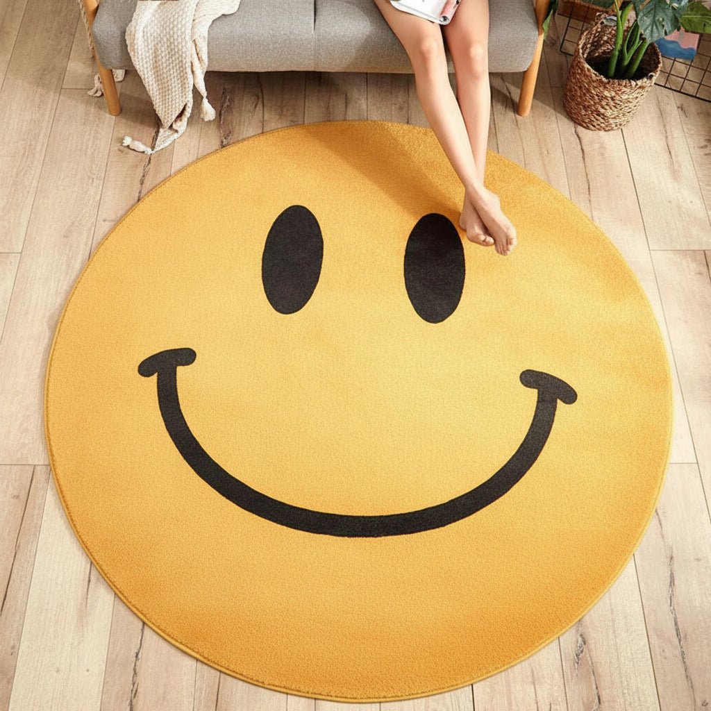 CHEERRUG – Knusse Smiley Vloerkleed Voor Thuis