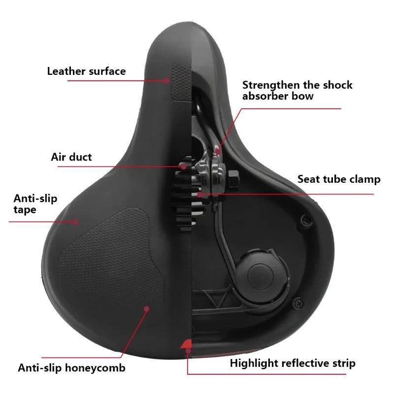 MOVARA – Ergonomischer Fahrradsitz mit Belüftungskanälen für coole Fahrten 4