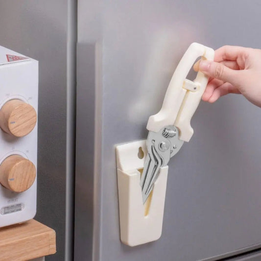 Magnetische Küchenschere aus Edelstahl mit Rutschfestem Griff, Abnehmbar, Vielseitig einsetzbar 0
