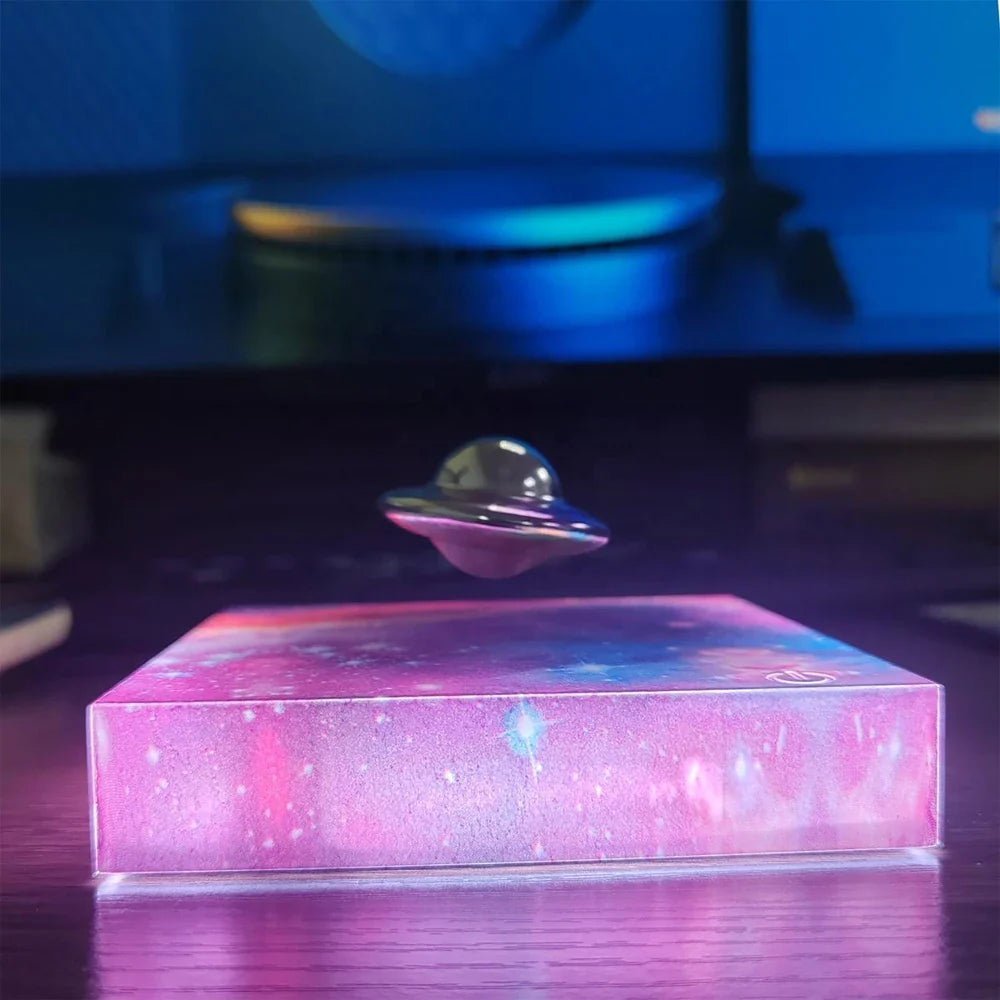 ORBITGLOW – Magnetic LED Night Lamp with Floating Spaceship Design