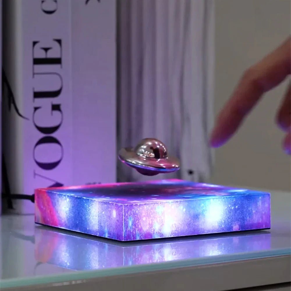 ORBITGLOW – Magnetic LED Night Lamp with Floating Spaceship Design