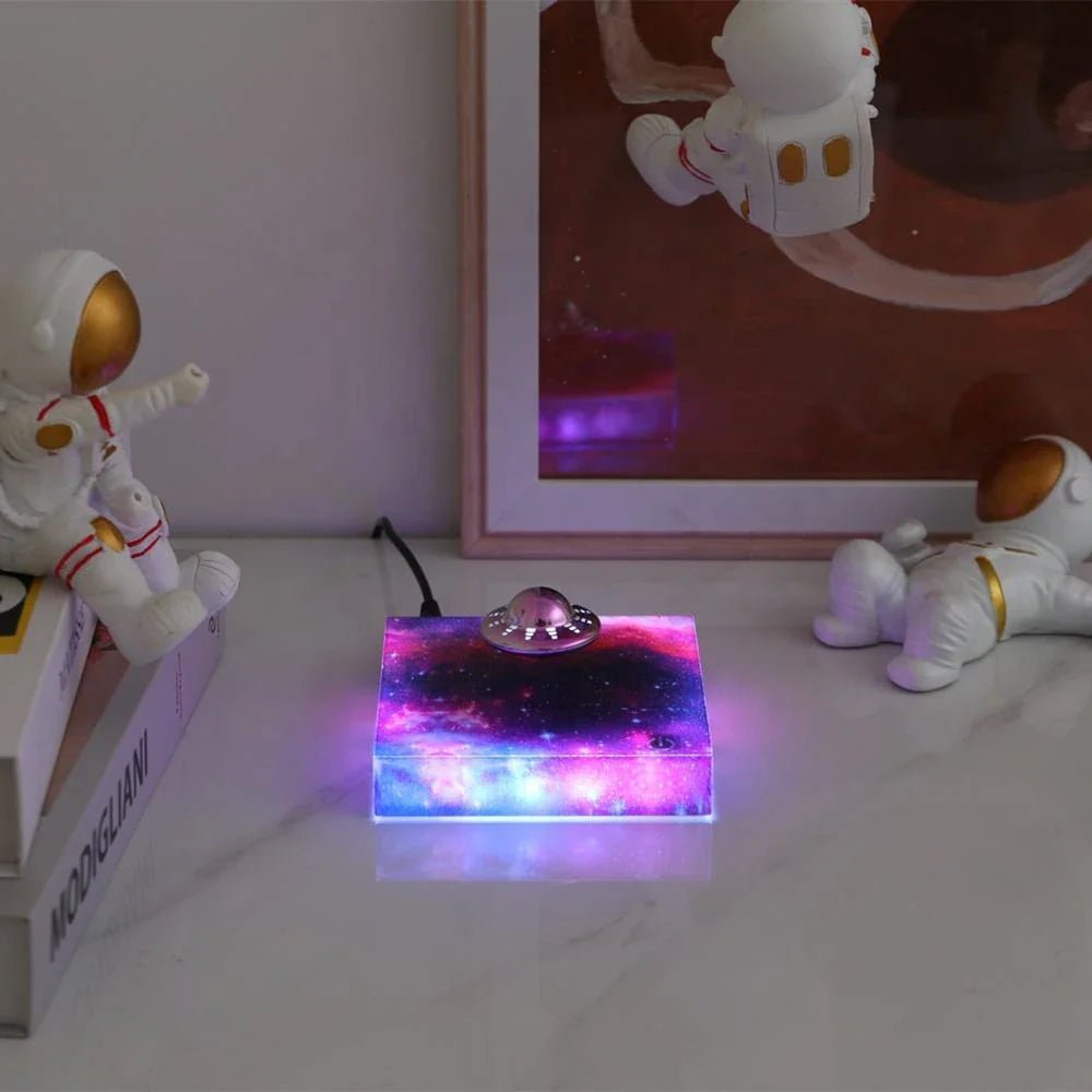 ORBITGLOW – Magnetic LED Night Lamp with Floating Spaceship Design
