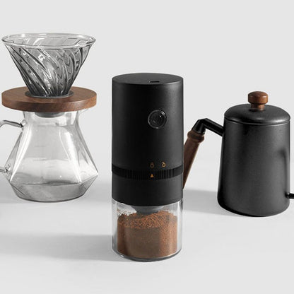 COFFFLOW – Draadloze koffiemolen voor verse koffieplezier met één druk op de knop