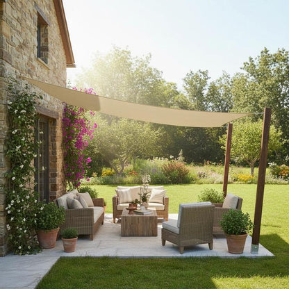 OUTDORIA – Voile d'ombrage protectrice UV pour terrasse, cour et jardin