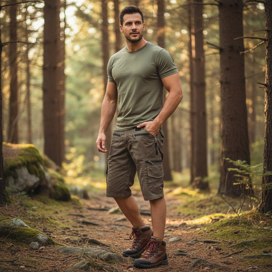TACTICFLOW – Pantaloncini cargo tattici da uomo con pratico design multi-tasca