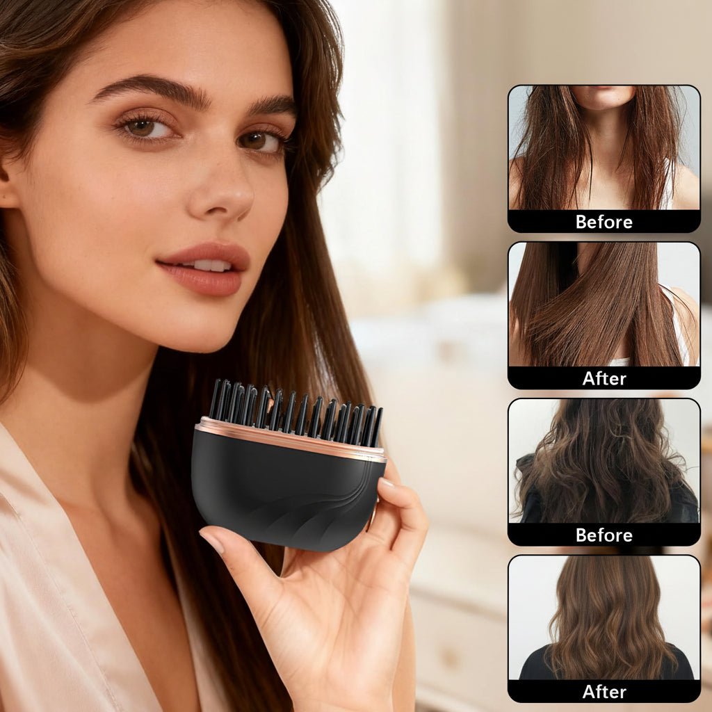HAIRSTYLIA – Peine alisador inalámbrico para peinados perfectos