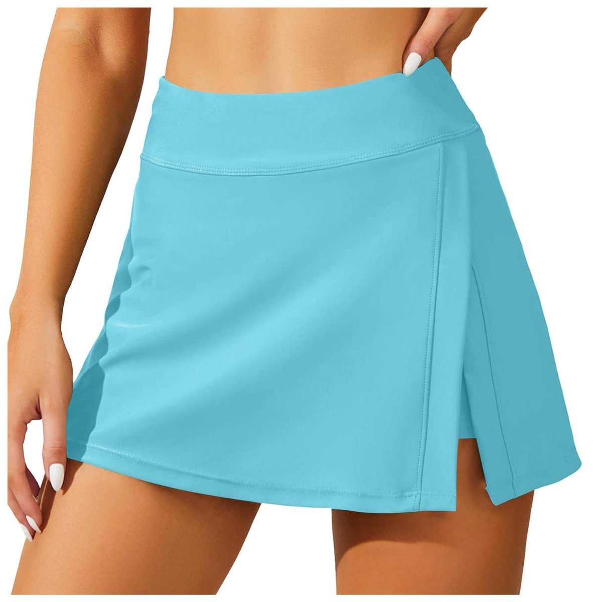 SOFTLYZERO SKIRT - Airy sports skirt with integrated shorts & flat waist
