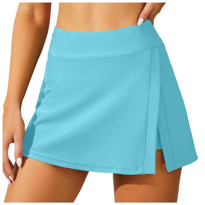 SOFTLYZERO SKIRT - Airy sports skirt with integrated shorts & flat waist