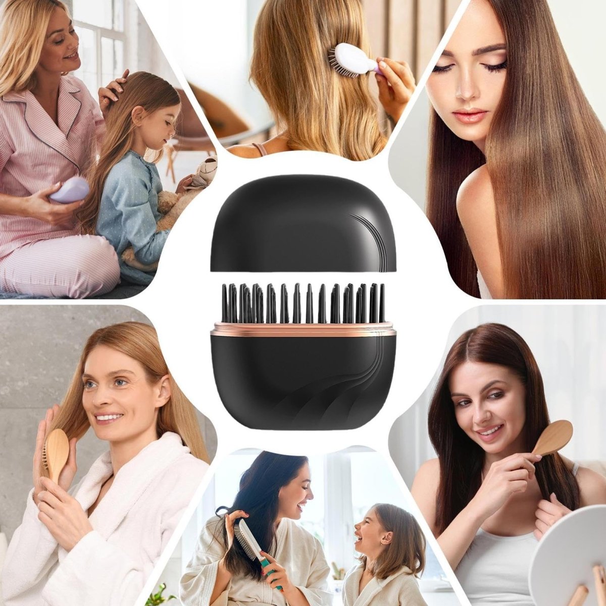 HAIRSTYLIA – Peine alisador inalámbrico para peinados perfectos