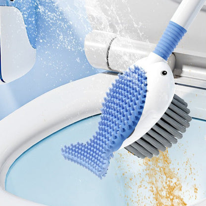 SPINCLEAN – Cepillo de pared para inodoro de 360 grados con cabeza de silicona