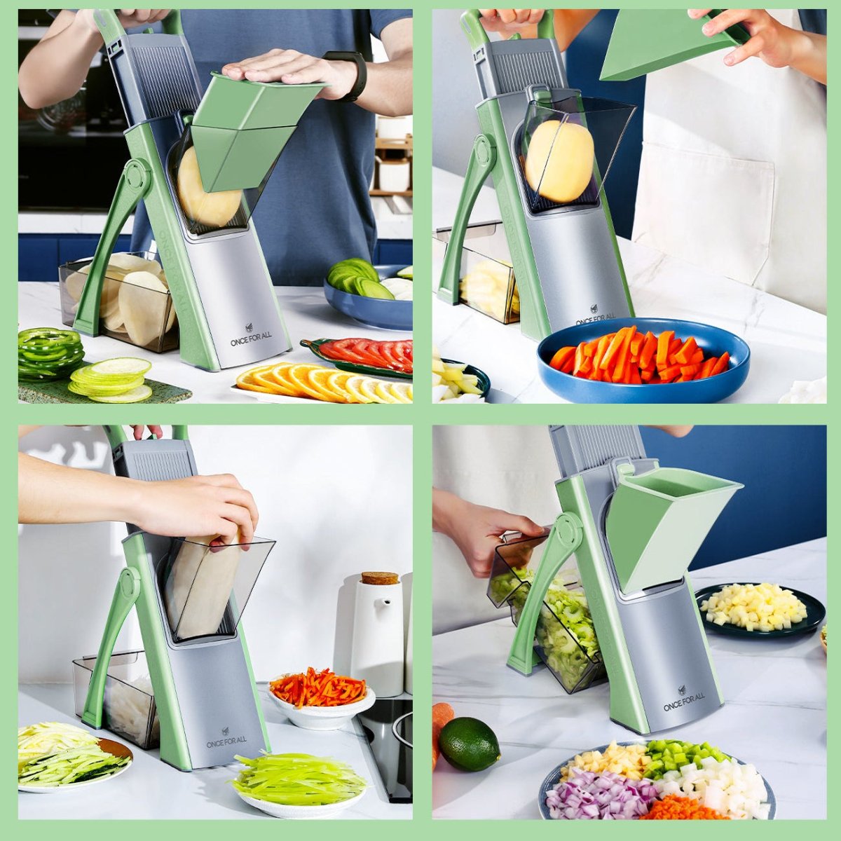 VEGIMASTER – Multifunctional Vegetable Chopper & Foldable Slicer