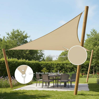 OUTDORIA – Voile d'ombrage protectrice UV pour terrasse, cour et jardin