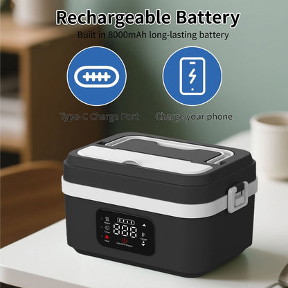 WORKWARM – Wiederaufladbare elektrische Lunchbox ohne Wasser