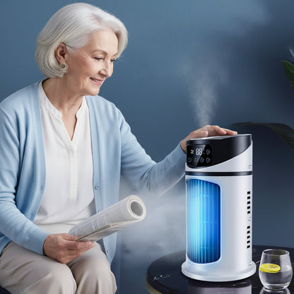 FRESHFLOW – Tragbarer Verdunstungs-Luftkühler mit Ventilator und Luftbefeuchtung
