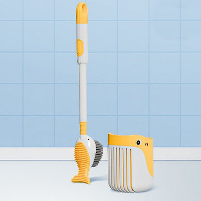 SPINCLEAN – Cepillo de pared para inodoro de 360 grados con cabeza de silicona