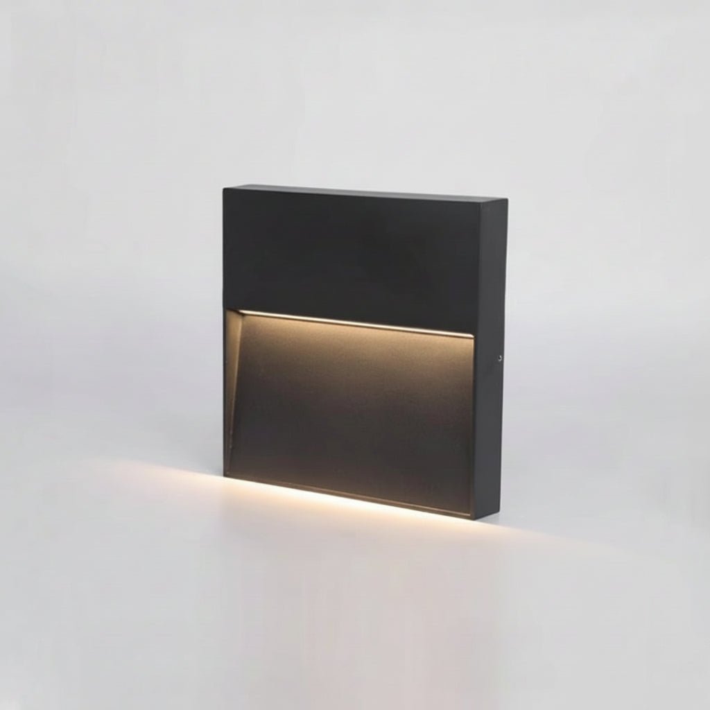BESEGLOW – Applique murale extérieure LED carrée en acier inoxydable & solaire