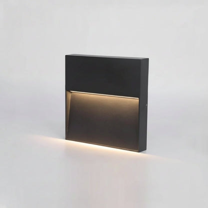 BESEGLOW – Applique murale extérieure LED carrée en acier inoxydable & solaire