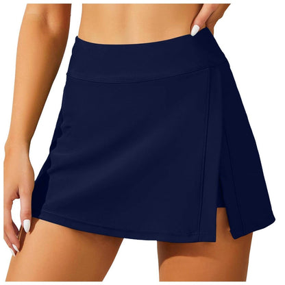SOFTLYZERO SKIRT - Airy sports skirt with integrated shorts & flat waist