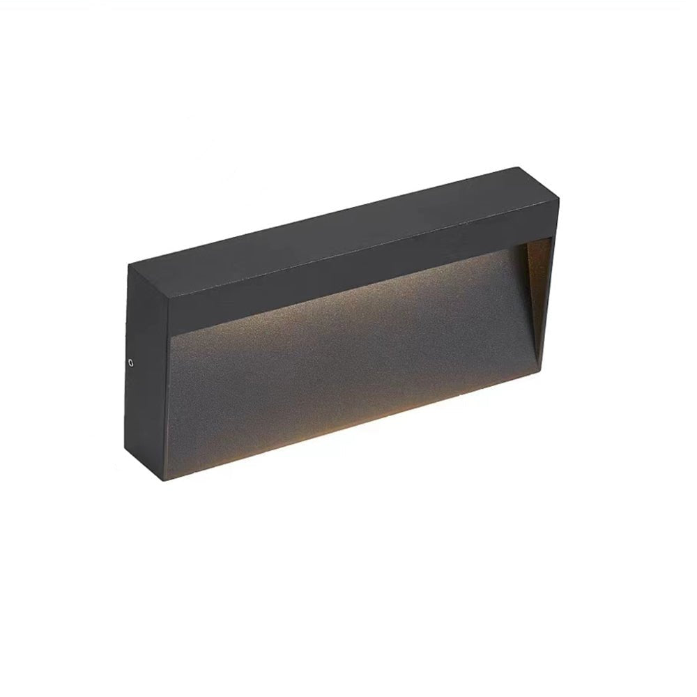 BESEGLOW – Applique murale extérieure LED carrée en acier inoxydable & solaire