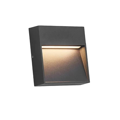 BESEGLOW – Applique murale extérieure LED carrée en acier inoxydable & solaire