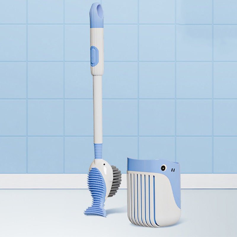 SPINCLEAN – Cepillo de pared para inodoro de 360 grados con cabeza de silicona