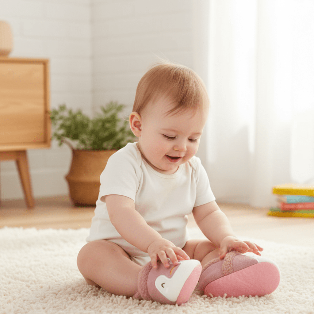 SnugPaws Slippers - Chaussons pour bébé antidérapants pour toutes les saisons