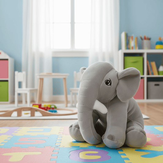 SnuggleTrunk – Plüschelefant Cuddle Buddy für Babies